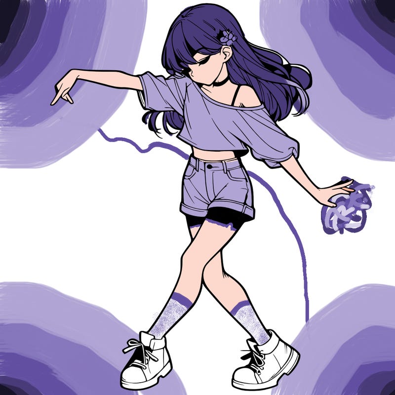 realistic girl danceing