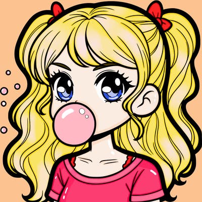 bubble gum girl