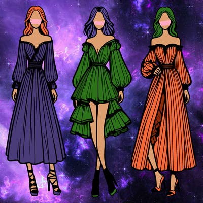 fashion models dresses