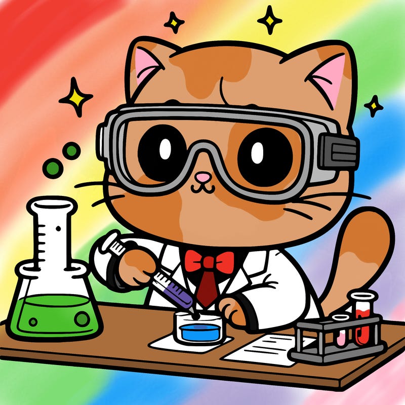 scientist cat