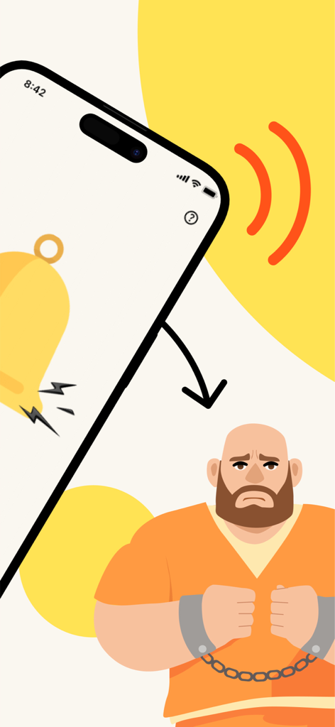 iPhone triggering a loud security alarm to catch an intruder