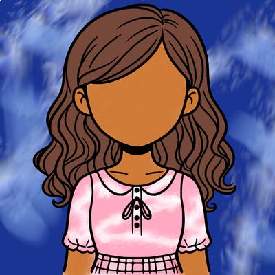 a girl without a face