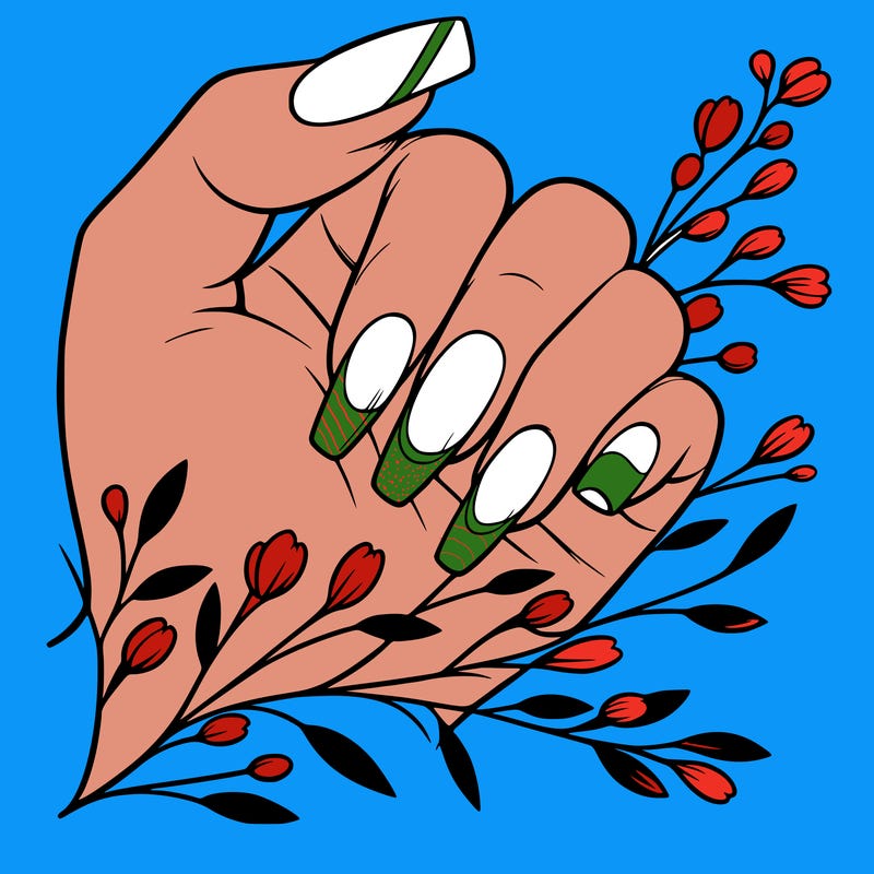 nails with french tip