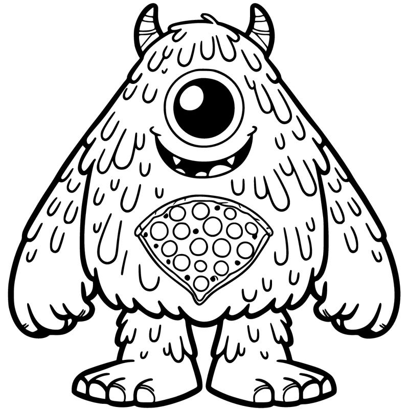 giant pizza monster