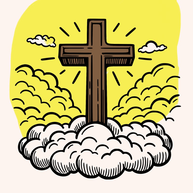 cross in heaven