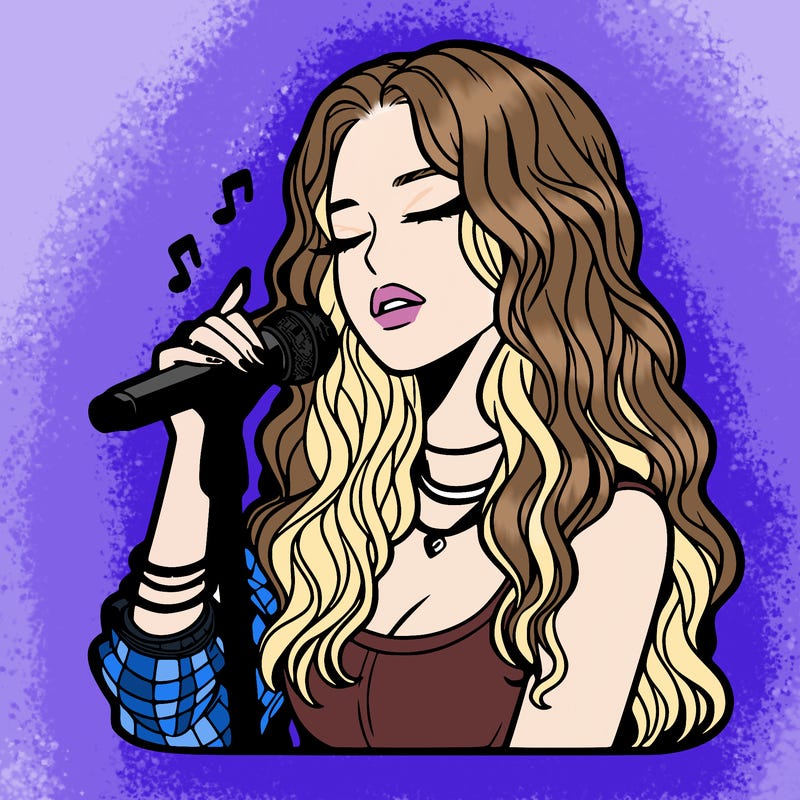 realistic female singer