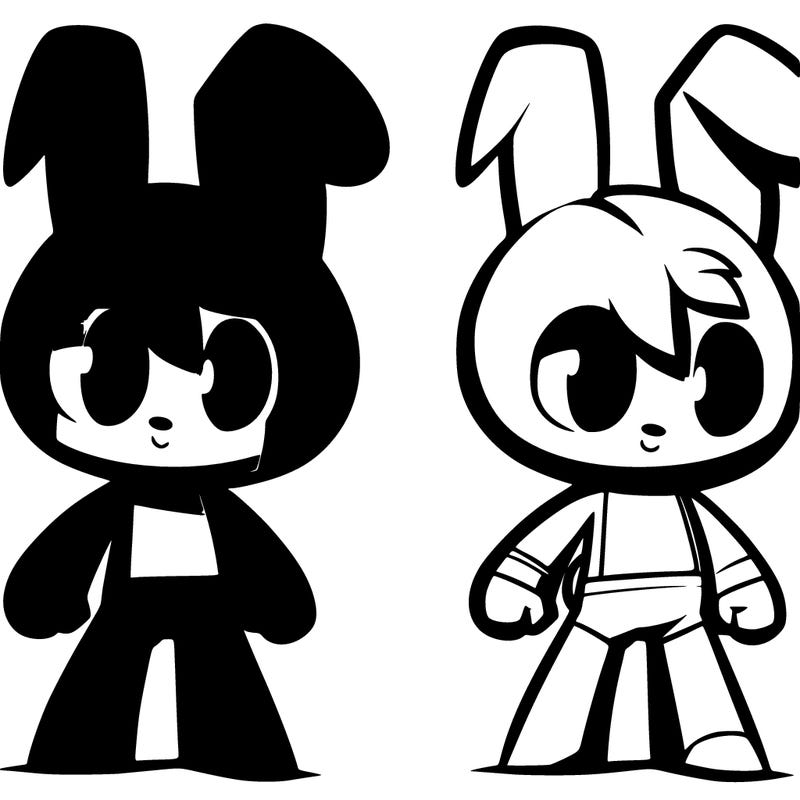 purple human bunny named jax