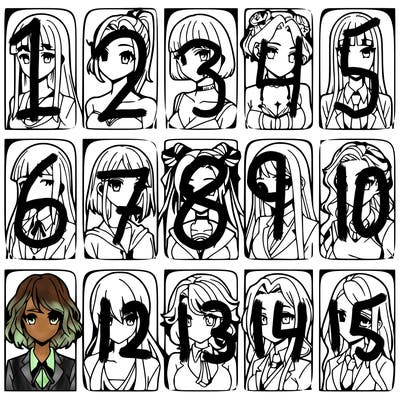 girls that look diffrent anime