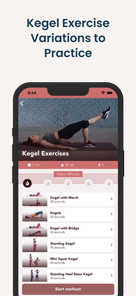 Pelvic Floor - Kegel Exercises - Health & Fitness App | MWM