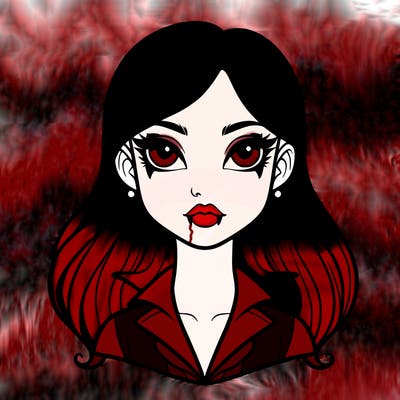 girl vampire realistic