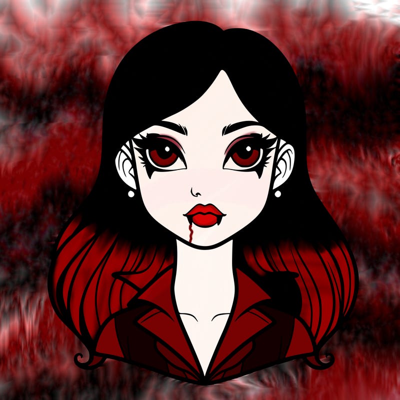 girl vampire realistic