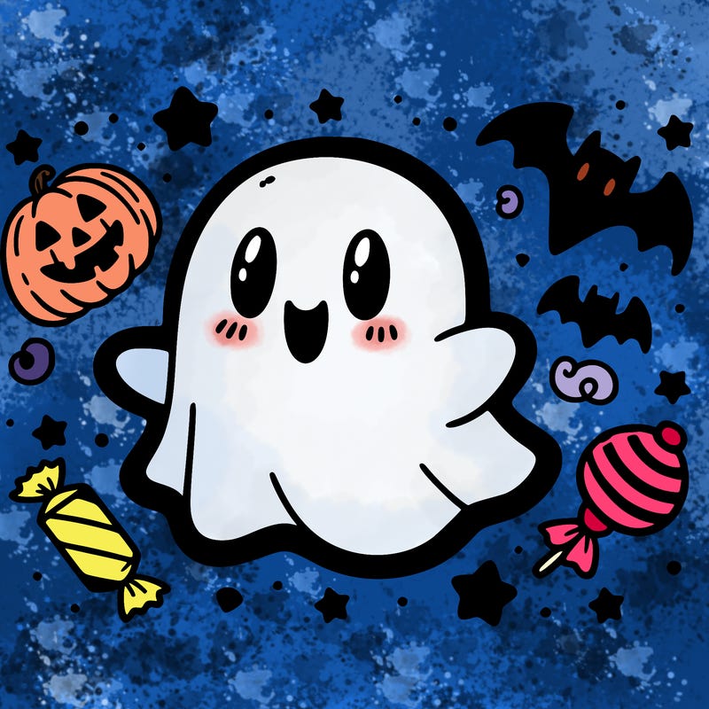 halloween cute little ghost