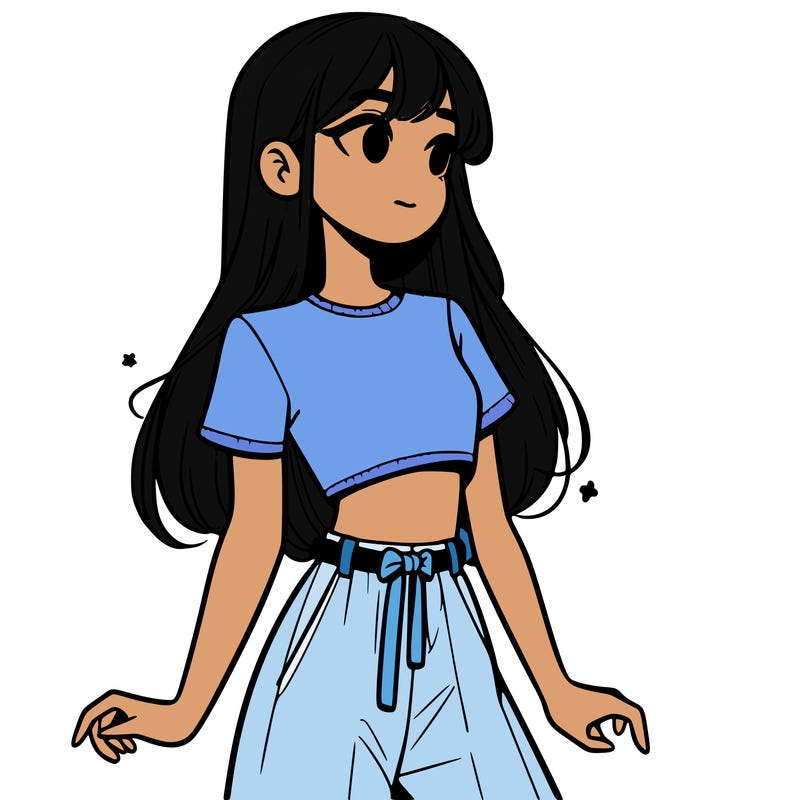 girl in a cute crop top