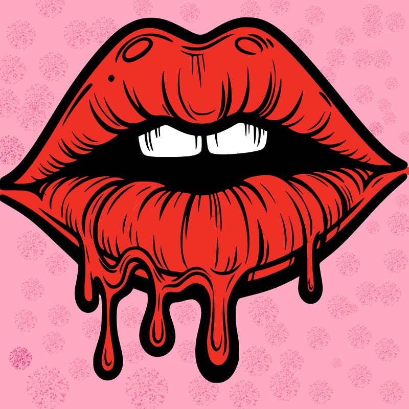 lips that look realistic and drip