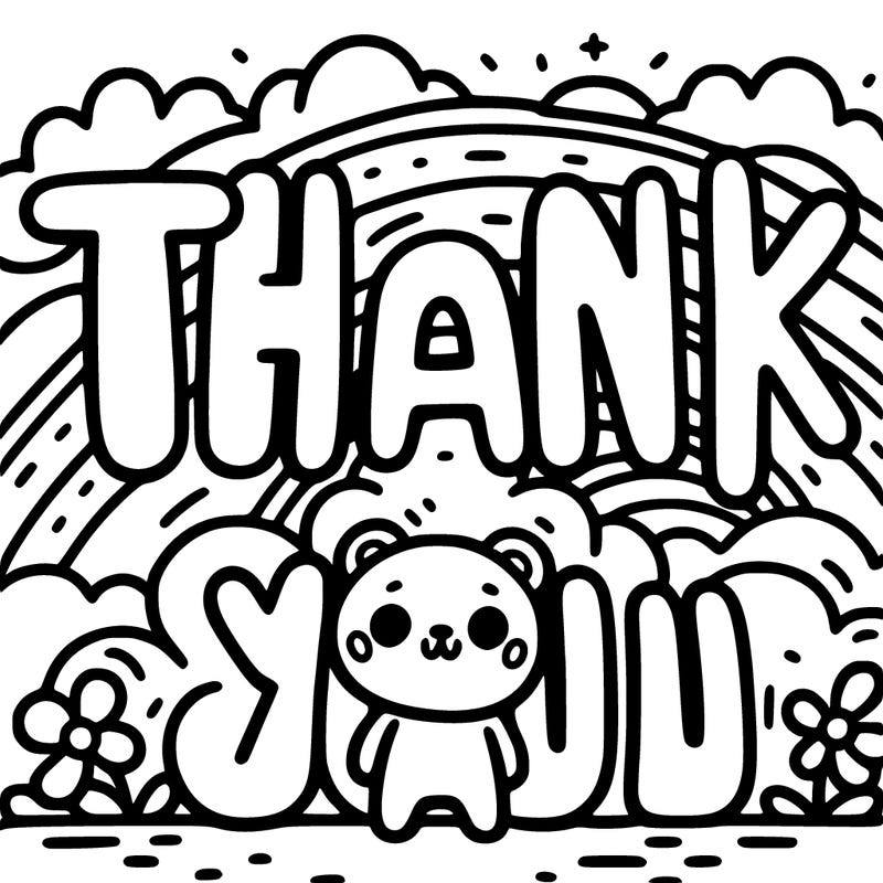 words “thank you”