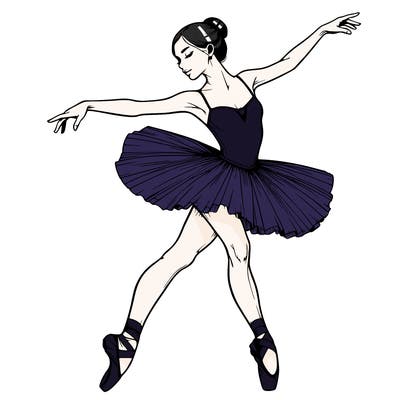 realistic ballerina