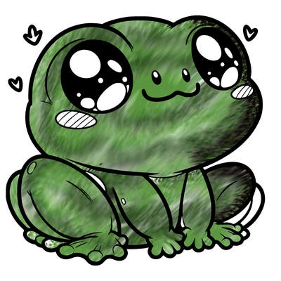 cute frog person realistic