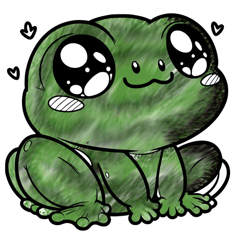cute frog person realistic