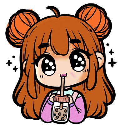 girl with boba