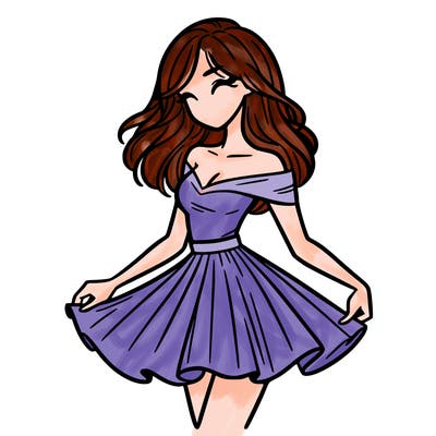 woman in skirt