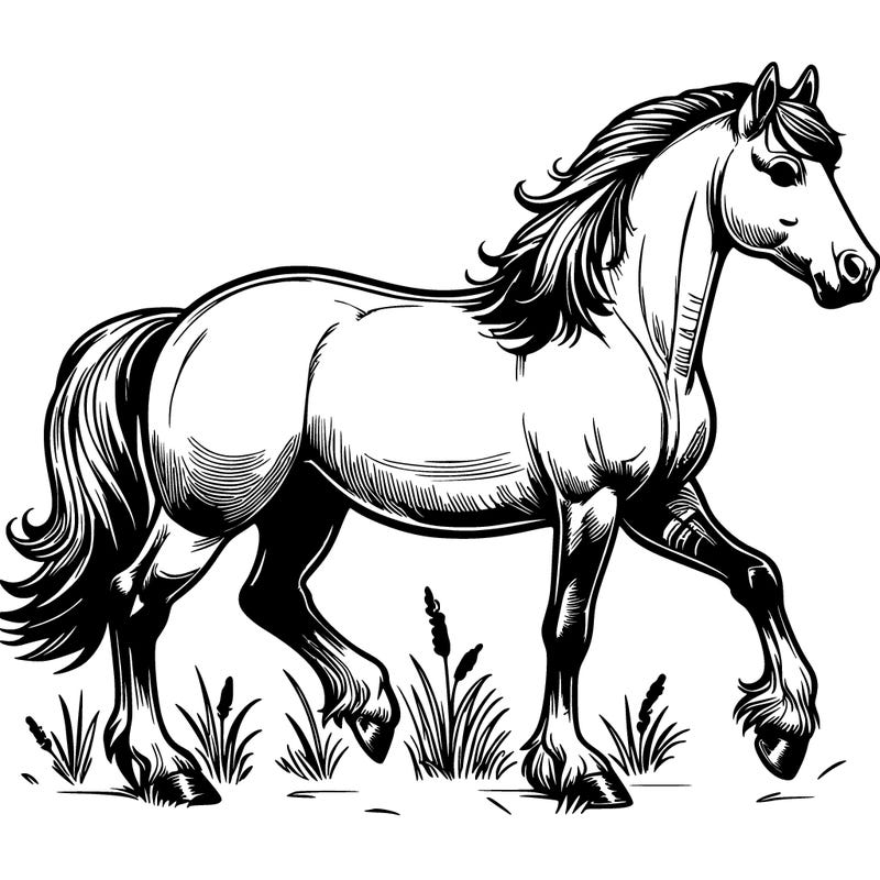 realistic horse