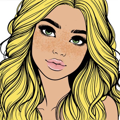 beautiful realistic girl