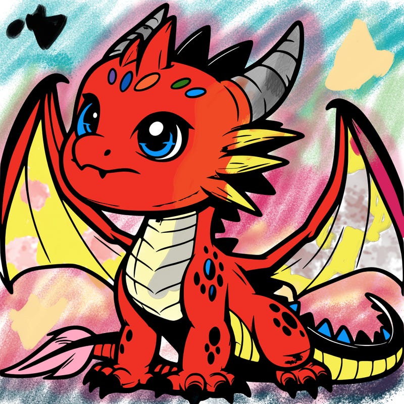 fierce baby night dragon