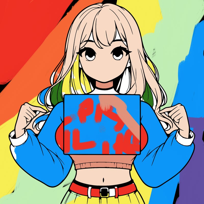 girl holding a blank sign in a long sleeve crop top