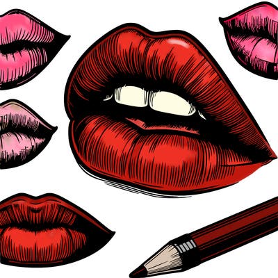 realistic  lips