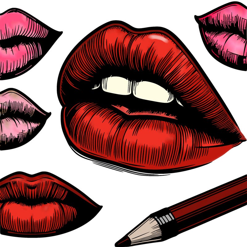 realistic  lips
