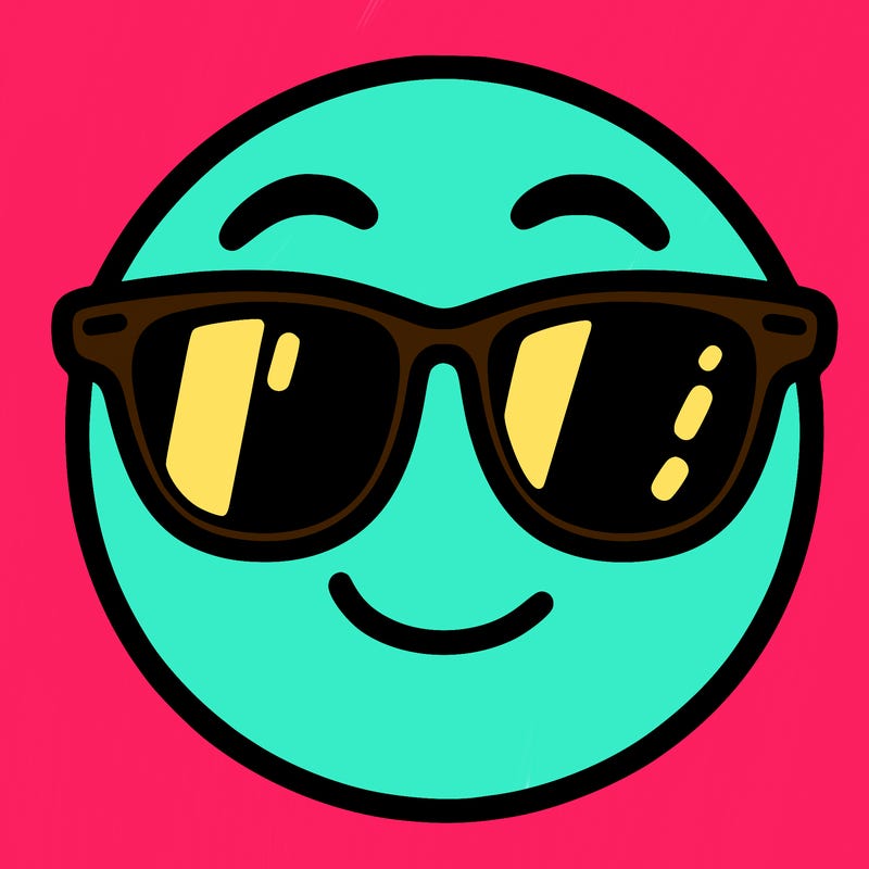 emoji with sunglasses