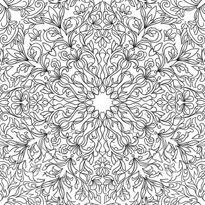 Discover the captivating allure of our Kaleidoscope Flowers coloring page, a stunning design where intricate floral patterns blossom into a mesmerizing symmetrical display. Perfect for both mindful relaxation and creative expression, this template offers a unique journey into artistic tranquility.