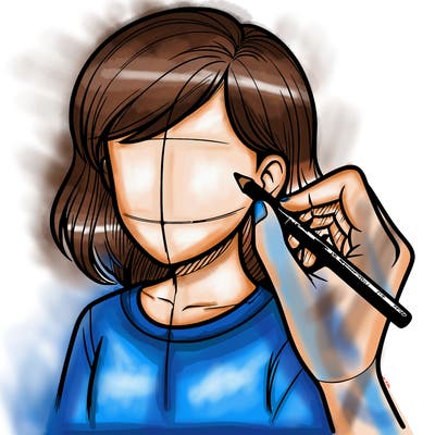 drawing a realistic person