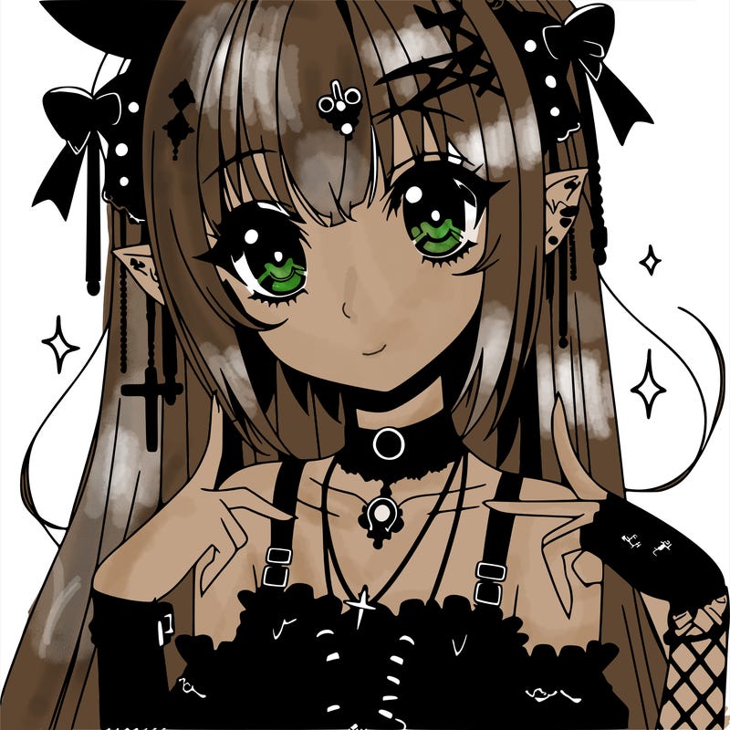 anime goth girl