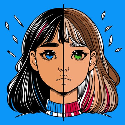 realistic girl split