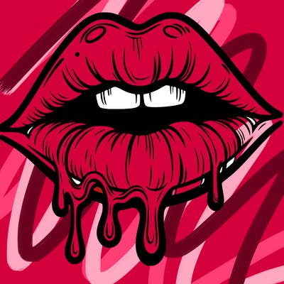 lips that look realistic and drip