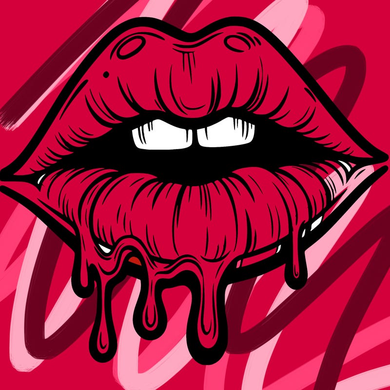lips that look realistic and drip