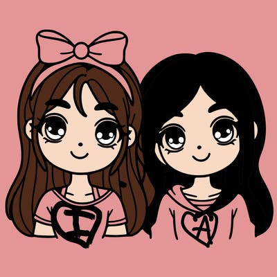 two friends girls