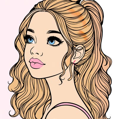 beautiful realistic girl