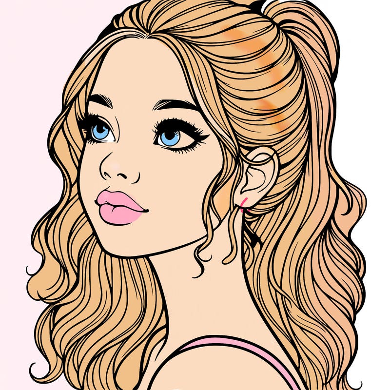 beautiful realistic girl