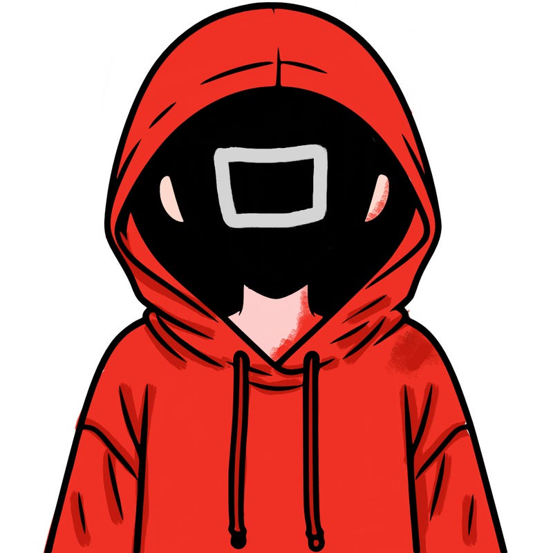 faceless girl in hoodie