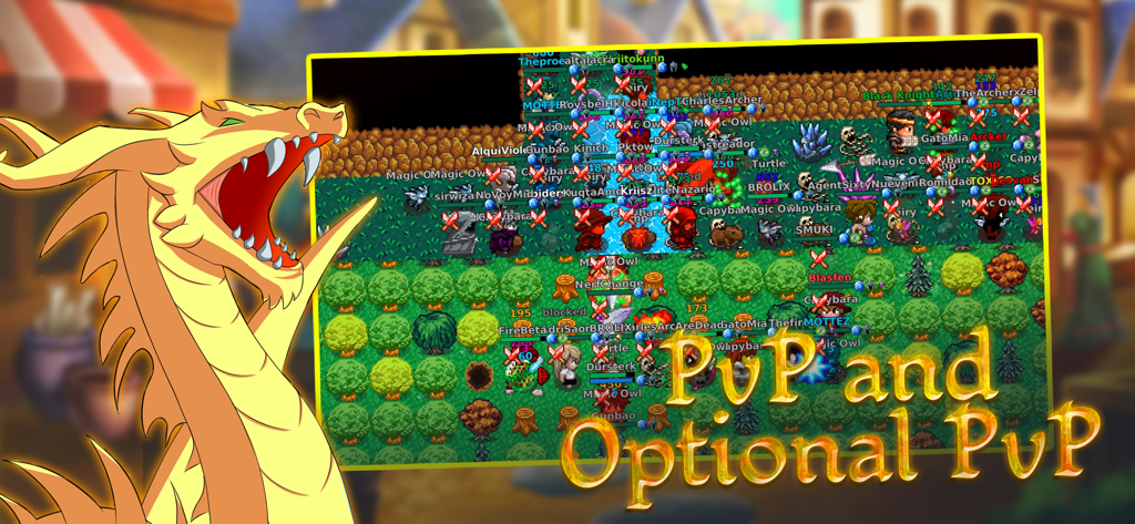 Kakele Online - MMORPG - Kakele Online 2DピクセルアートMMORPGゲームプレイ、大規模なPvP戦闘とオプションのバトルモードを表示