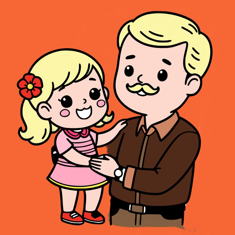 father and daughter on father’s day