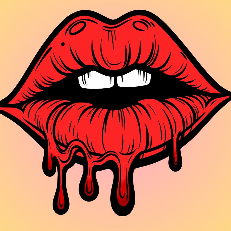 lips that look realistic and drip