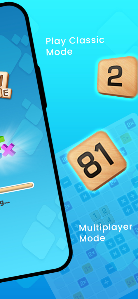 Mathable® - Mathable mobile app showcasing classic and multiplayer math strategy game modes with number tiles