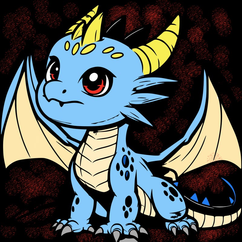 fierce baby night dragon