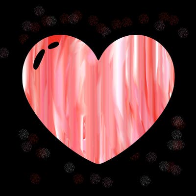 a blank heart