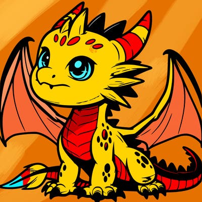 fierce baby night dragon