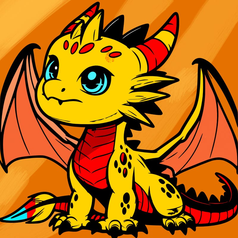 fierce baby night dragon