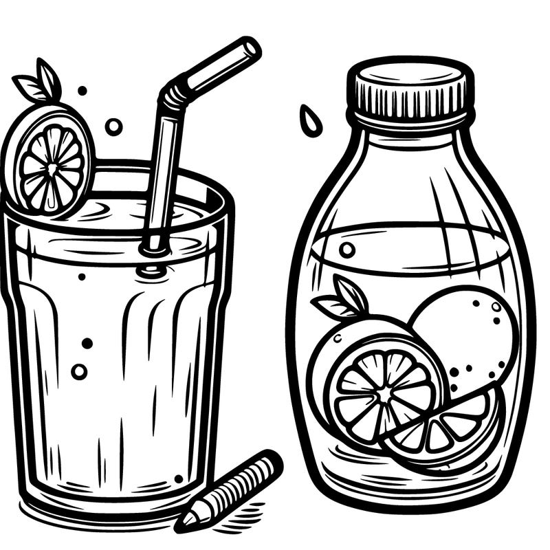 a refreshing orange drink